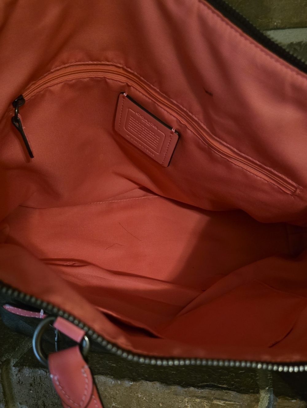 Coach Gallery Tote In Signature Canvas Brown Pink - Picture 6 of 7